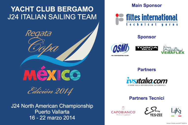 Copa Mexico J24 North American Championship lo YCBG J24 Italian Sailing Team lancia la sfida  l